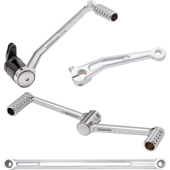 Arlen Ness - Arlen Ness SpeedLiner Foot Control Kit - Chrome - 420-102