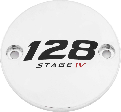 Custom Engraving LTD - Custom Engraving LTD Displacement Points Cover for 128 Stage IV - Chrome - 128-05-63