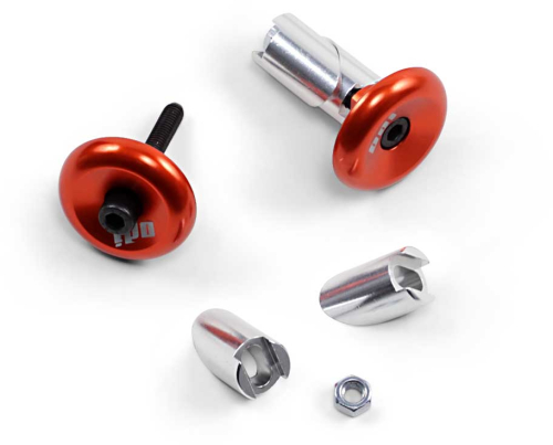 ODI - ODI Aluminum End Plugs - Orange - F71APO