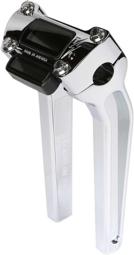 Thrashin Supply Company - Thrashin Supply Company Pullback Handlebar Riser Kit with Gauge Cutout - 9-1/2in. - Chrome - TSC-9500-3