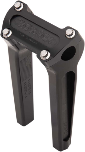Thrashin Supply Company - Thrashin Supply Company Straight Handlebar Riser Kit without Gauge Cutout - 8in. - Anodized Black - TSC-8000-1