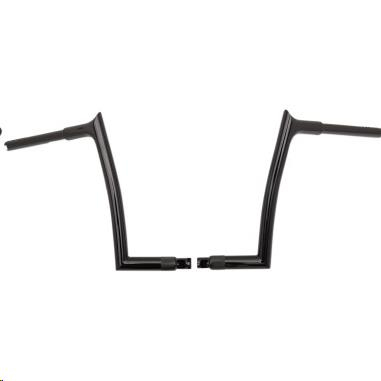 Fat Baggers, Inc. - Fat Baggers, Inc. 1-1/4in. EZ Install Pointed Top Handlebars - Gloss Black - 906012-B