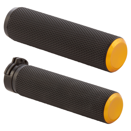Arlen Ness - Arlen Ness Fusion Series Grips - Knurled - Gold Anodized - 07-337