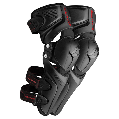 EVS - EVS Epic Knee/Shin Guard - KG21EK-BK-S/M - Black - Sm-Md