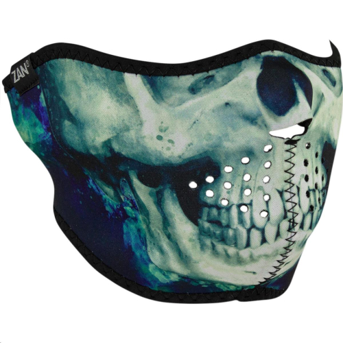 Zan Headgear - Zan Headgear Half Face Mask - WNFM414H - Paint Skull - OSFM