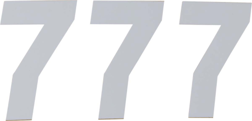 DCOR - DCOR Race Series Individual Numbers 6in. - No.7 - White - 45-36-7
