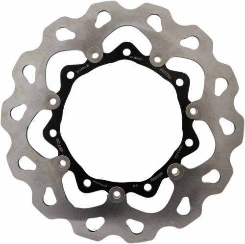 Galfer Brakes - Galfer Brakes Floating Wave Rotor - Full Floating with Black Carrier - DF834FLW