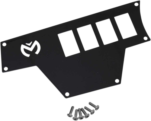 Moose Utility - Moose Utility Large 4 Switch Dash Plate - Left - Black - 2578.0521-1701