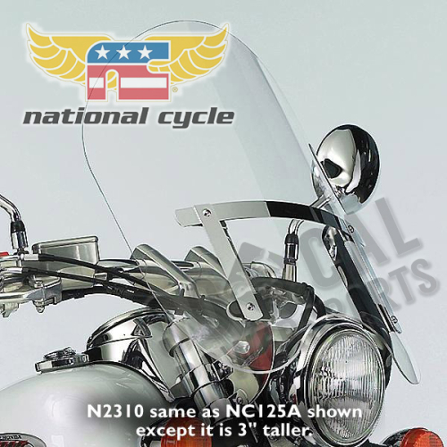 National Cycle - National Cycle Dakota 3.0 Windshield - Tall - N2310