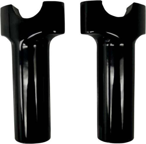Drag Specialties - Drag Specialties 1-1/4in. Straight Buffalo Risers - 4in. - Black - 0602-0520