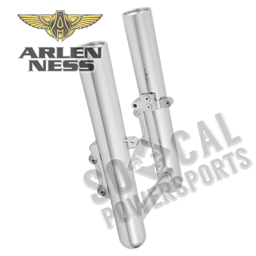 Arlen Ness - Arlen Ness Hot Legs Dual Disc Fork Leg Set - Smooth - Chrome - 06-503