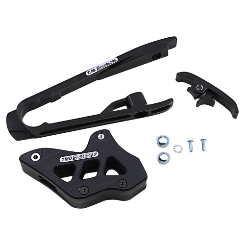 T.M. Designworks - T.M. Designworks Dirt Cross Multi-Purpose Chain Slide-N-Guide Kit FE2 Guide - Black - DCK-KT3-BK