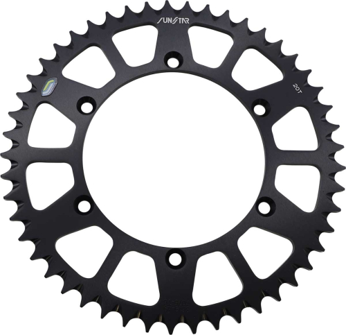 Sunstar - Sunstar Works Triplestar Aluminum Rear Sprocket - 49T - Black - 5-361949BK