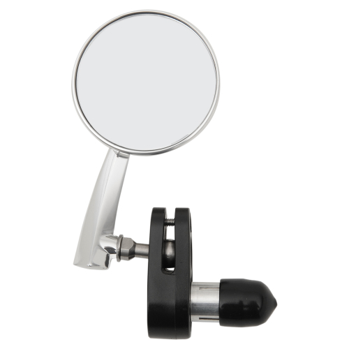 Emgo - Emgo Aluminum 3in. Bar End Mirrors - Polished- Left - 20-34044