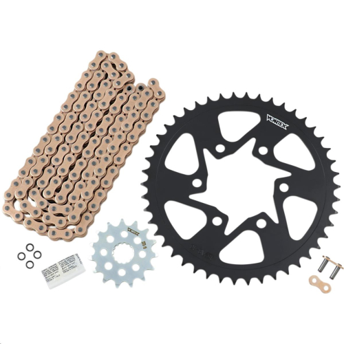 Vortex - Vortex HFRS Hyper Fast 520 Street Conversion Chain and Sprocket Kit - Gold - CKG6394