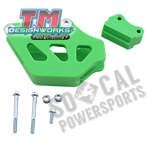 T.M. Designworks - T.M. Designworks Factory Edition 1 Rear Chain Guide - Green - RCG-KX2-GR