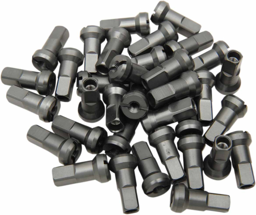 Moose Racing - Moose Racing MX1 Billet Spoke Nipples - 8 Gauge - Titanium - 24-840