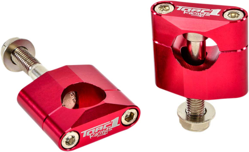 TORC1 Racing - TORC1 Racing Oversized Handlebar Clamps - Red - 1900-0400