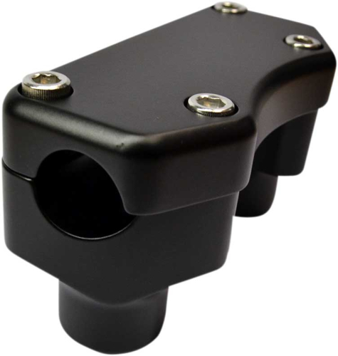 Drag Specialties - Drag Specialties Handlebar Riser/Top Clamp Kit with 1-1/2in. Clamping Area - 1-1/2in. Tall - Flat Black - 0602-0811