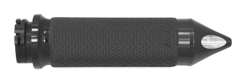 Avon Grips - Avon Grips Memory Foam Grips with Spike Ends - 1.375in. - Black - MF-63-AN-FLY-SP