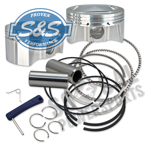 S&S Cycle - S&S Cycle High Compression Piston Kit - 3.397in. Bore - 920-0101