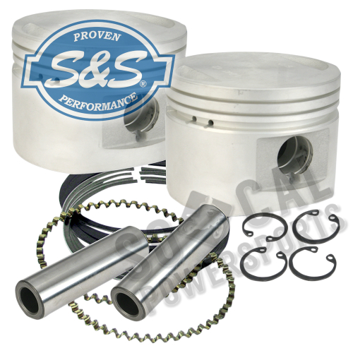 S&S Cycle - S&S Cycle High Compression Piston Kit - 3.5in.Standard Bore, +010.in. - 920-0026