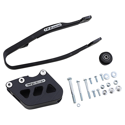 T.M. Designworks - T.M. Designworks Dirt Cross Multi-Purpose Chain Slide-N-Guide Kit FE1 Guide - Black - YCP-OR1-BK