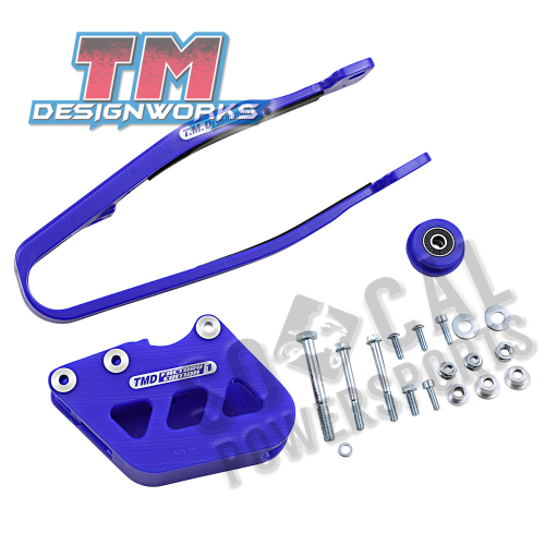T.M. Designworks - T.M. Designworks Dirt Cross Multi-Purpose Chain Slide-N-Guide Kit FE1 Guide - Blue - YCP-OR1-BU