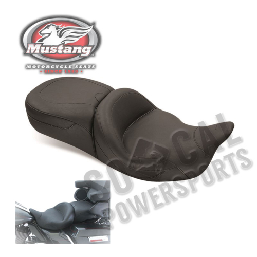 Mustang - Mustang Super Touring One-Piece Vintage Seat with Receiver - 79538