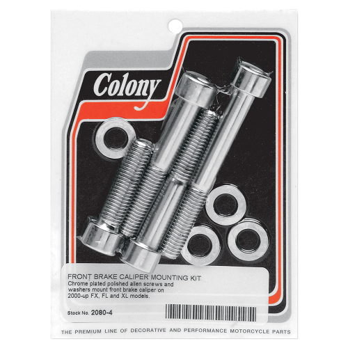 Colony - Colony Front Brake Caliper Chrome Allen-Head Bolt Kit - 2080-4