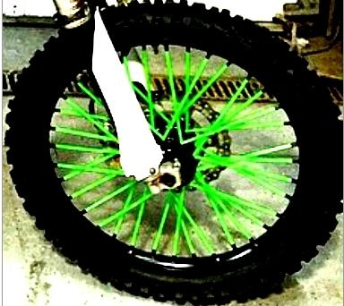 Bykas - Bykas Spoke Wraps - Neon Green - SN-G