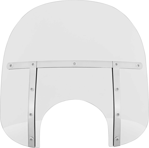 Memphis Shades - Memphis Shades Memphis Fats Windshield (9in. Cutout) - 15in. - Clear - MEM3520