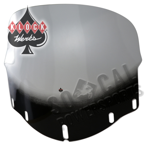 Klock Werks - Klock Werks 16in./20in. Flare Windshield - Non-Vented - Clear - KWW-06-0263