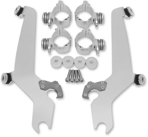 Memphis Shades - Memphis Shades Trigger-Lock Mount Kit for Sportshield Windshields - Polished - MEM8916