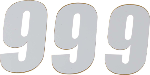DCOR - DCOR Individual Numbers 6in. - No.9 - White - 45-16-9
