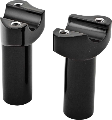 HardDrive - HardDrive Forged Straight Handlebar Risers - 3-1/2in. Rise - Black - 04-572