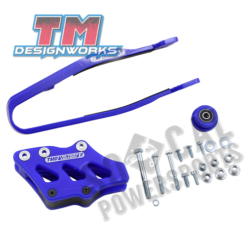 T.M. Designworks - T.M. Designworks Dirt Cross Multi-Purpose Chain Slide-N-Guide Kit FE2 Guide - Blue - YCP-OR6-BU