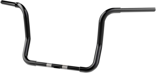 Khrome Werks - Khrome Werks 1-1/4in. Bagger Bobber-Style Ape Hanger Handlebar - 12in. - Black - 300871
