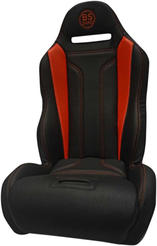 BS Sand - BS Sand Performance Seat - Double T - Black/Deep Orange - PEBUDODTC