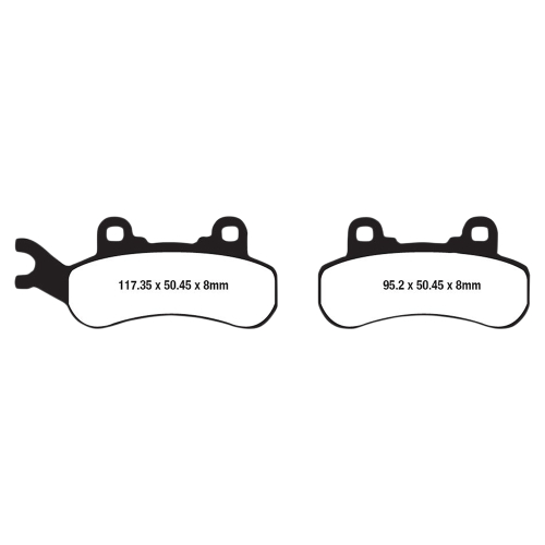 EBC - EBC R Series Long Life Sintered Brake Pads - FA683R