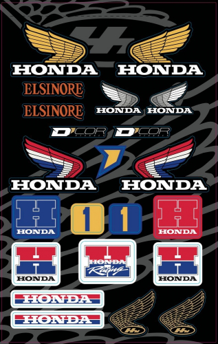 DCOR - DCOR Decal Sheet - Honda Retro - 40-10-103