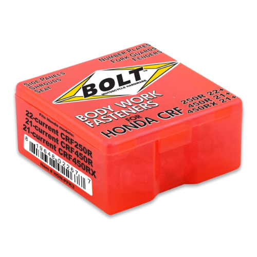 Bolt MC Hardware - Bolt MC Hardware Full Plastic Fastener Kit - HON-PFK3