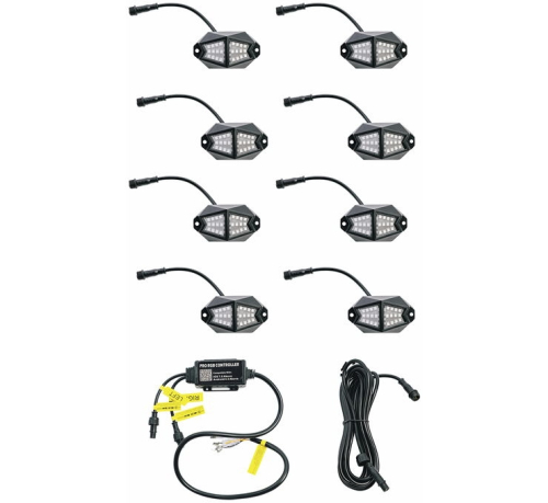 Whip-It - Whip-It Wide-Angle LED Rock Lights - 8 POD - 25-800