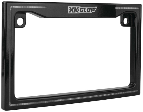 XK Glow - XK Glow Led License Plate Frame - Black - XK034018-B