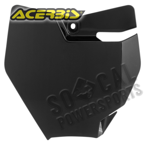 Acerbis - Acerbis Front Number Plate - Black - 2449400001