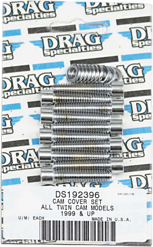 Drag Specialties - Drag Specialties Cam Cover Chrome Socket-Head Bolt Set - Smooth - MK373S