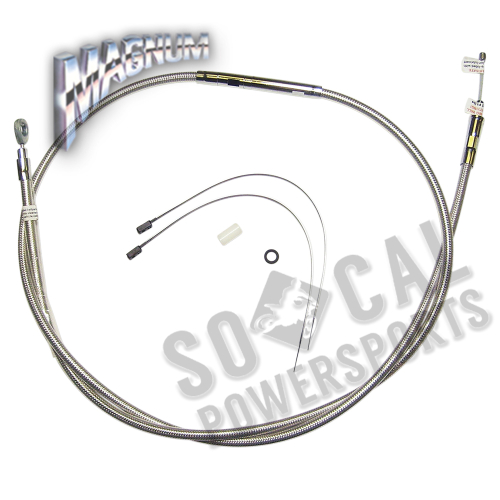 Magnum - Magnum Polished Stainless Steel High Efficiency Braided Clutch Cable - 72 11/16in. - 522110HE