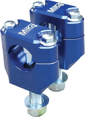 Mika Metals - Mika Metals Universal Bar Mounts - 1 1/8in. - Blue - BLUE MK-BU-118