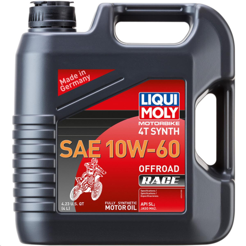 Liqui Moly - Liqui Moly 4T Synthetic Offroad Race Motor Oil - 10W-60 - 4L - 20188