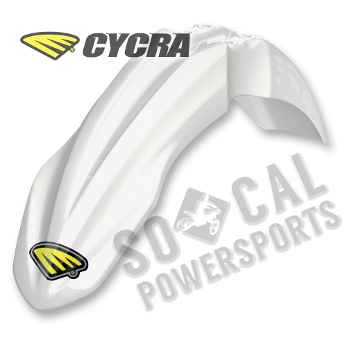 Cycra - Cycra Performance Front Fender - White - 1CYC-1571-42